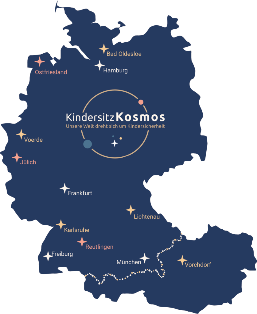 KindersitzKosmos Karte DE AT